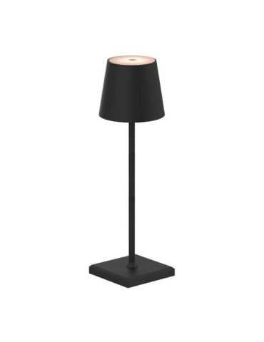 Lámpara de Mesa LED, Tono Regulable, 260 lm 3,3 W, Recargable USB, Negra FBRIGHT