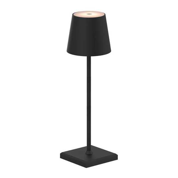 Lámpara de Mesa LED, Tono Regulable, 260 lm 3,3 W, Recargable USB, Negra FBRIGHT