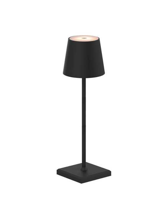 Lámpara de Mesa LED, Tono Regulable, 260 lm 3,3 W, Recargable USB, Negra FBRIGHT