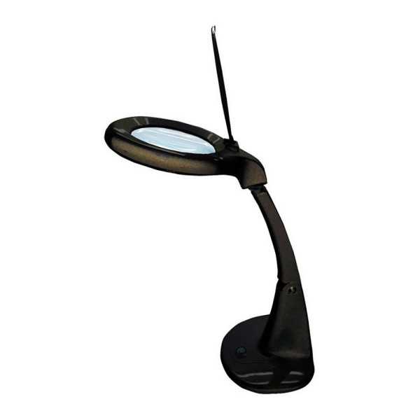 Flexo LED Lupa Aumento 3x 12x, 4 W 300 lm 6500K, Negro, 190 x 380 mm FBRIGHT