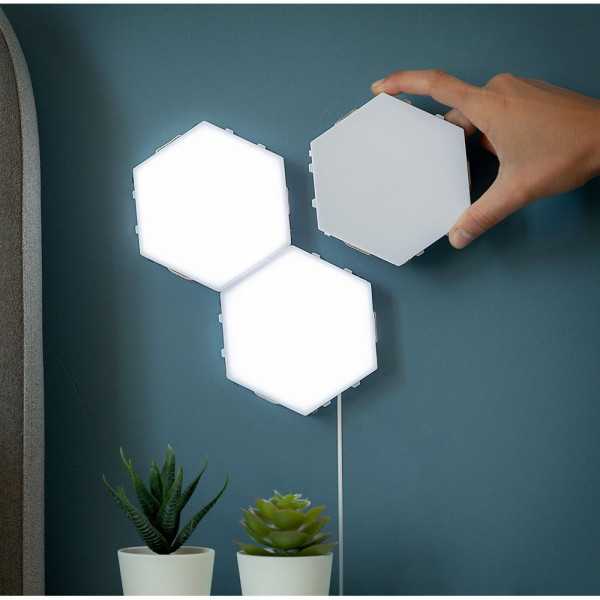Paneles de LED Modulares Magnéticos y Táctiles, 3 unidades INNOVAGOODS