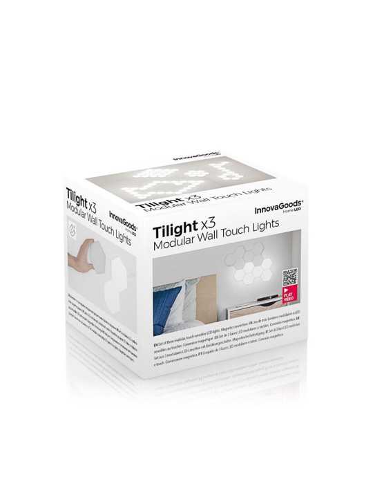 Paneles de LED Modulares Magnéticos y Táctiles, 3 unidades INNOVAGOODS