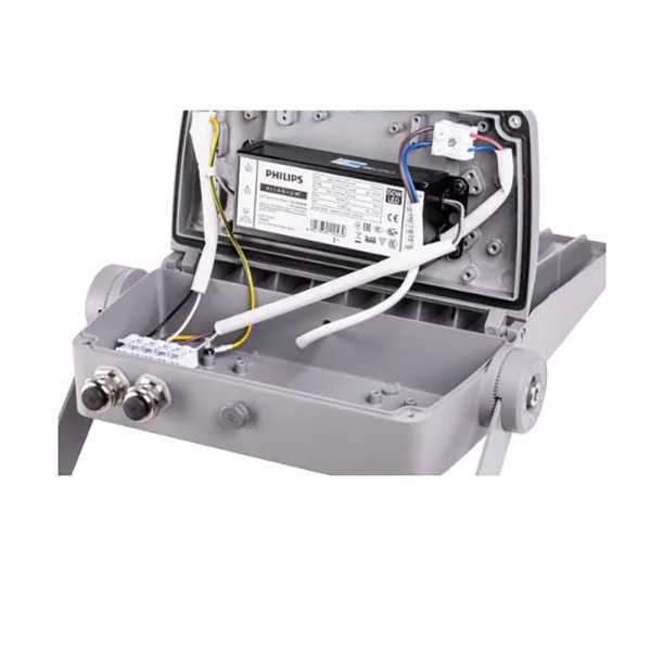 Foco Proyector LED 150 W 4000 K 21.000 lm 220 - 240 V IP66 IK08 RAL7037, Driver y LEDS Philips, Luz Dia THORGEON
