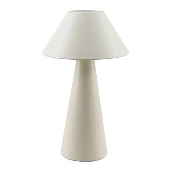 Lámpara de Mesa, E27, tipo Seta, Color Blanco Roto, Ø200 x 325 mm FBRIGHT