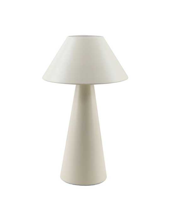 Lámpara de Mesa, E27, tipo Seta, Color Blanco Roto, Ø200 x 325 mm FBRIGHT