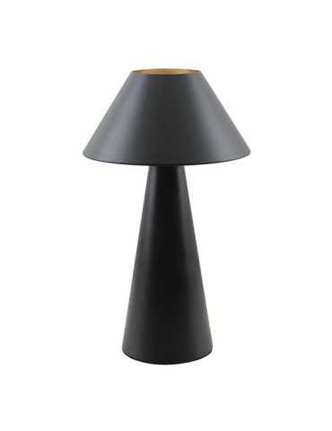 Lámpara de Mesa, E27, tipo Seta, Color Negro, Ø200 x 325 mm FBRIGHT