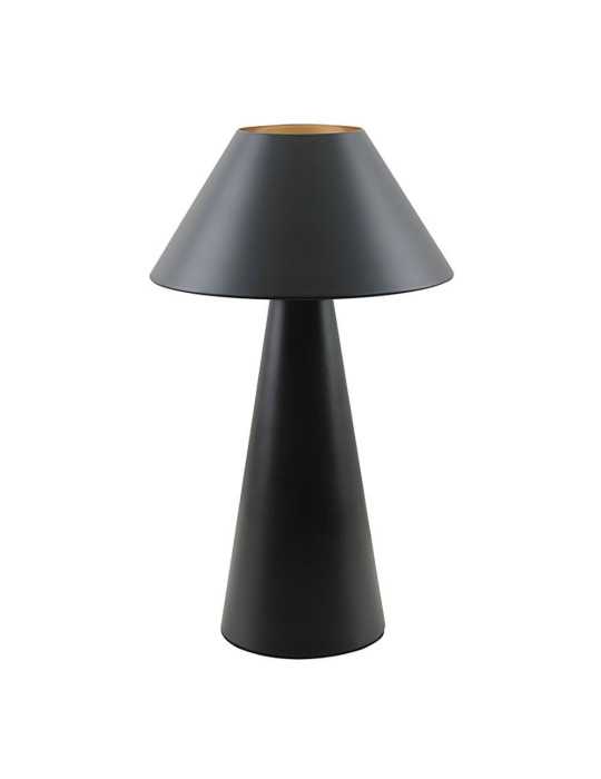 Lámpara de Mesa, E27, tipo Seta, Color Negro, Ø200 x 325 mm FBRIGHT