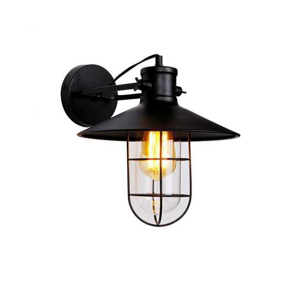 Aplique de Pared Metalico Vintage E27 60 W Color Negro Ø32 x 37 x 27,5 cm EDM