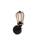 Aplique de Pared Metalico Vintage E27 60 W Color Negro 11 x 16 x 32 cm EDM