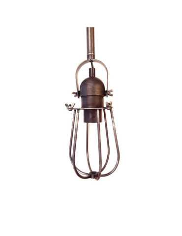 Lámpara de Techo Metalica Vintage E27 60W Color Negro Ø10 x 22 cm EDM
