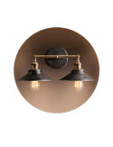 Aplique de Pared Doble Vintage Metalico E27 60 W 63 x 29 cm EDM