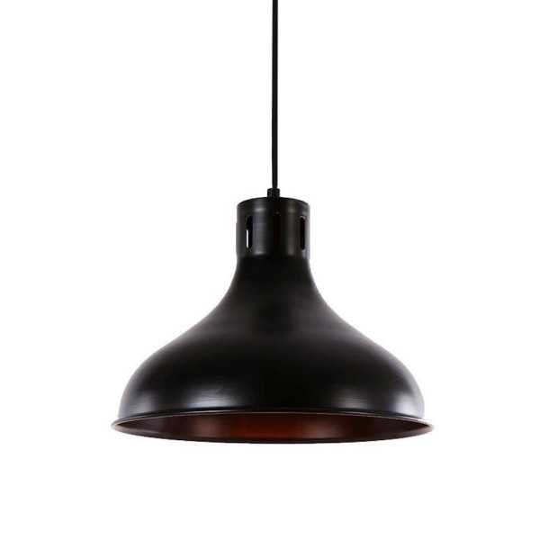 Lámpara de Techo Metalica Vintage E27 60W Color Negro Ø29 x 24 cm EDM