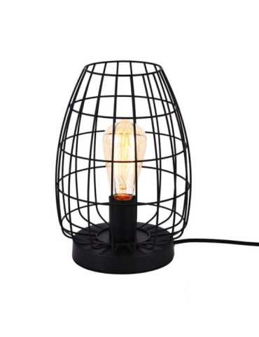 Lámpara de Mesa Metalica E27 60W Color Negro Ø20 x 27,5 cm EDM