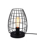 Lámpara de Mesa Metalica E27 60W Color Negro Ø20 x 27,5 cm EDM