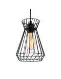 Lámpara de Techo Metalica E27 60W Color Negro Ø19 x 26 x 130 cm EDM