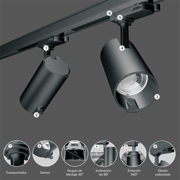 Foco Proyector Ia 30 W 2700 K - 6500 K 24° Negro HMY
