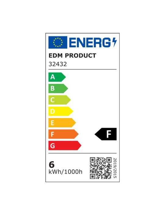 Lámpara LED de Pared o Espejo 6 W 4.000 K 600 lm Luz Día 30 x 12,8 x 5,10 cm EDM