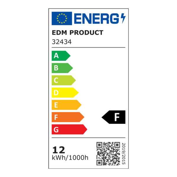 Lámpara LED de Pared o Espejo 12 W 1.270 lm 4.000 K, Luz Día 60 x 12,8 x 5,10 cm EDM