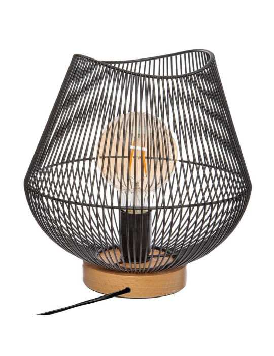 Lámpara de Mesa Color Negro E27 Coleccion 'Jena' 28 x 26 cm ATMOSPHERA