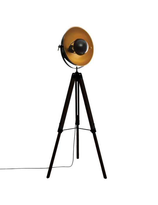 Lampara Tripode Modelo 'Loft Lahti' Negro E27 156,5 x 65 x 57cm ATMOSPHERA