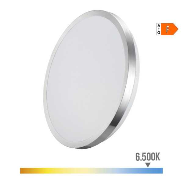 Aplique Super LED de Superficie Marco Cromado 24 w 6500 k 2490 lm Ø38 x 6,2 cm EDM