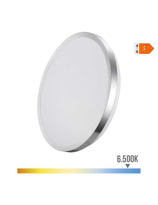 Aplique Super LED de Superficie Marco Cromado 24 w 6500 k 2490 lm Ø38 x 6,2 cm EDM