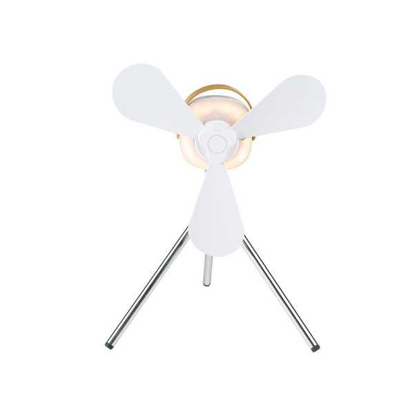 Ventilador de Sobremesa, Recargable con USB, 3 Aspas, 4 Velocidades, con Mando LIFETIME AIR