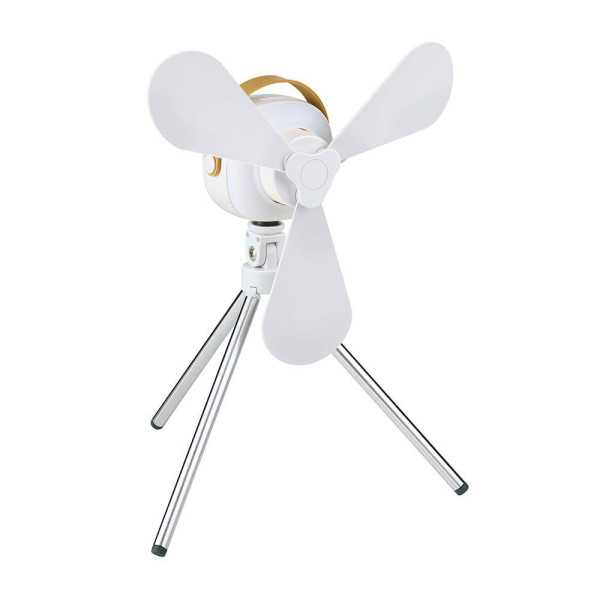 Ventilador de Sobremesa, Recargable con USB, 3 Aspas, 4 Velocidades, con Mando LIFETIME AIR