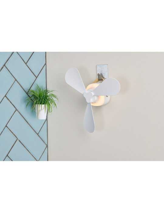 Ventilador de Sobremesa, Recargable con USB, 3 Aspas, 4 Velocidades, con Mando LIFETIME AIR