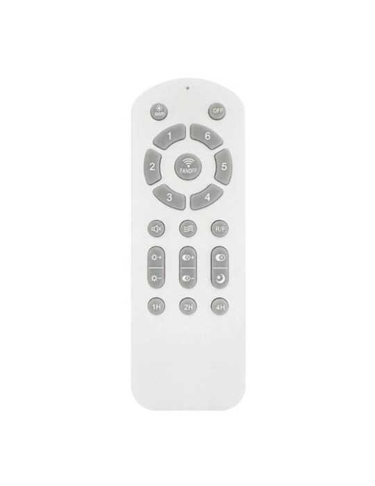 Ventilador de Techo LED 3CCT Aspas Retráctiles Moss Mini 46 W 5520 lm Níquel, Aspas Ø92 cm, Plafón Ø39 cm, Altura CRISTALRECORD