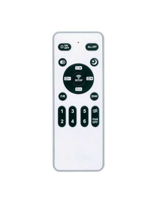 Ventilador de Techo LED 3CCT Aspas Retráctiles Antila Mini 40 W 4000 lm Plata, Aspas Ø92 cm, Plafón Ø40 cm, CRISTALRECORD