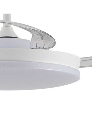 Ventilador de Techo LED 3CCT Aspas Retráctiles Stars Evo Smart 72 W 7920 lm Blanco, Aspas Ø106 cm, Plafón Ø48,5 CRISTALRECORD 2