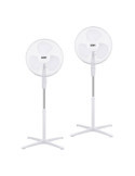 Ventilador de Pie 38 W, Blanco, Ø40 cm, Pack de 2 unidades en una Caja EDM