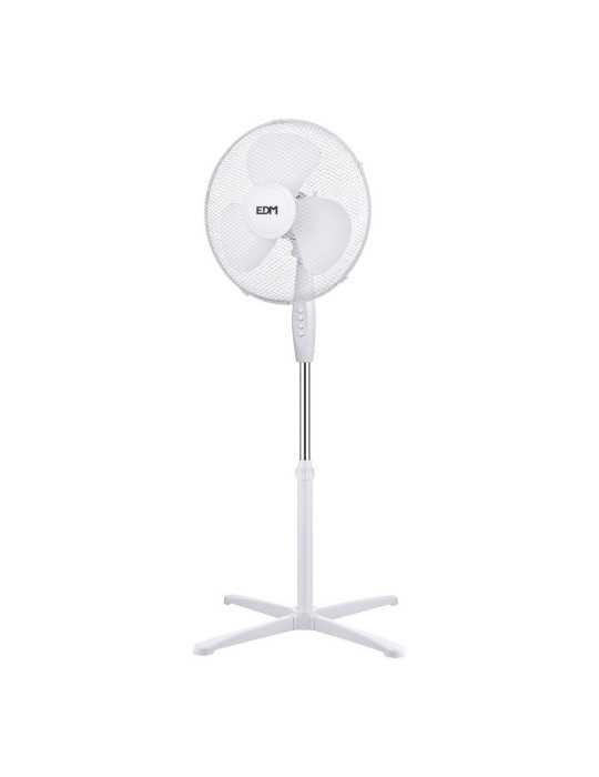 Ventilador de Pie 38 W, Blanco, Ø40 cm, Pack de 2 unidades en una Caja EDM