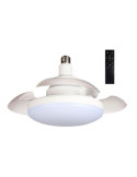 Ventilador de Techo LED Aspas Retráctiles, E27, 18W 1900 lm, Ø40 cm, Blanco CRISTALRECORD