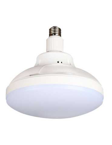 Ventilador de Techo LED Aspas Retráctiles, E27, 18W 1900 lm, Ø40 cm, Blanco CRISTALRECORD 2