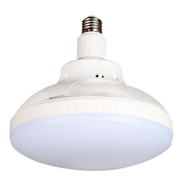 Ventilador de Techo LED Aspas Retráctiles, E27, 18W 1900 lm, Ø40 cm, Blanco CRISTALRECORD