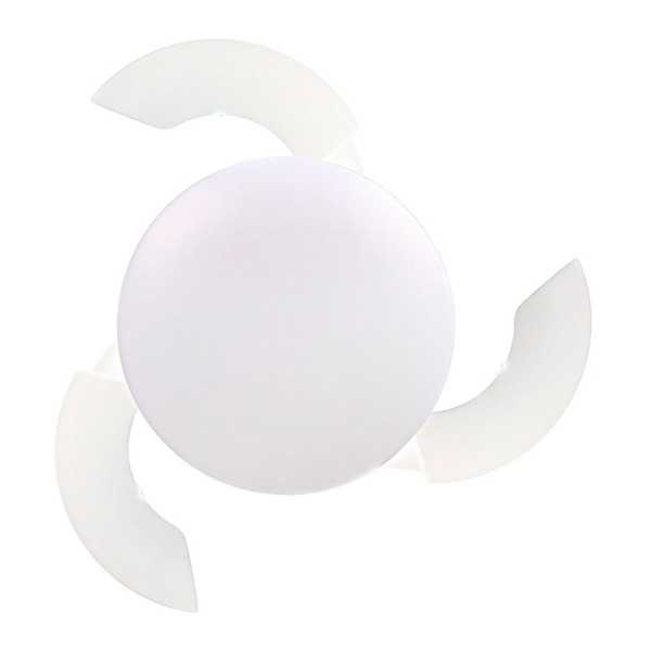 Ventilador de Techo LED Aspas Retráctiles, E27, 18W 1900 lm, Ø40 cm, Blanco CRISTALRECORD