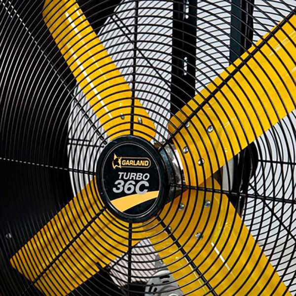 Ventilador Industrial de Suelo, Turbo 36C-V23, 490 W, Ø91 cm, 70 dB GARLAND