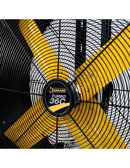 Ventilador Industrial de Suelo, Turbo 36C-V23, 490 W, Ø91 cm, 70 dB GARLAND