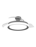 Ventilador de Techo con Aspas Retráctiles, LED 3 Ctt, DC 28 W + 35 W, Modelo Bliss, Negro, Ø106 cm PHILIPS