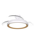 Ventilador de Techo con Aspas Retráctiles, LED 3 Cct, DC 28 W + 35 W, Modelo Bliss, Blanco / Dorado, Ø106 cm PHILIPS