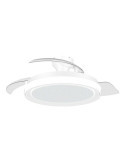 Ventilador de Techo con Aspas Retráctiles, LED 3 Cct, DC 28 W + 35 W, Modelo Bliss, Blanco / Estrellado, Ø106 cm PHILIPS