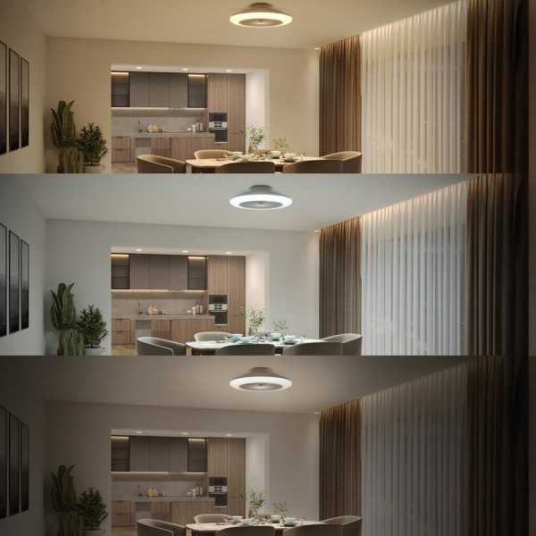 Ventilador de Techo, LED 3 Cct, Motor DC 25 W + LED 60 W, Modelo Amigo, Blanco con Difusor Efecto Estrellado, Ø57,5 cm PHILIPS