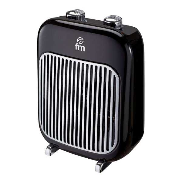 Termoventilador 2000W IP21 Anti-Vuelco TR-2000, Negro FM CALEFACCIÓN