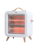 Estufa de Cuarzo Pie 400W Anti-Vuelco EV-400, Blanco, 24 x 11 x 26 cm FM CALEFACCIÓN