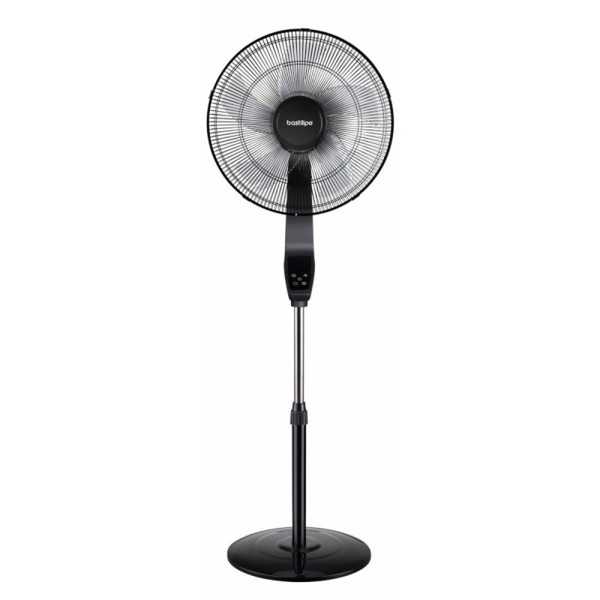 Ventilador de Pie Coín Black 50 W Ø40 cm, Negro, 40 x 40 x 129 cm BASTILIPO