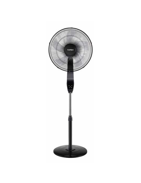 Ventilador de Pie Coín Black 50 W Ø40 cm, Negro, 40 x 40 x 129 cm BASTILIPO