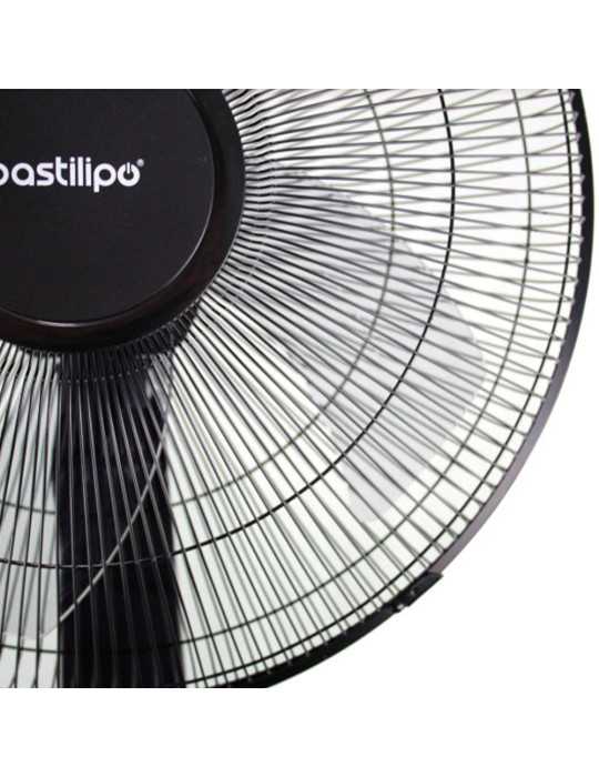 Ventilador de Pie Coín Black 50 W Ø40 cm, Negro, 40 x 40 x 129 cm BASTILIPO