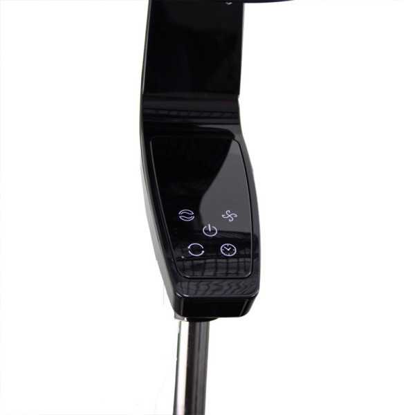 Ventilador de Pie Coín Black 50 W Ø40 cm, Negro, 40 x 40 x 129 cm BASTILIPO